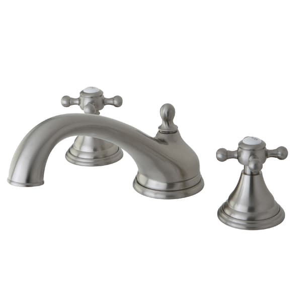 Roman Tub Faucet, Brushed Nickel, Deck Mount