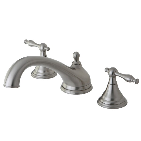 Roman Tub Faucet, Brushed Nickel, Deck Mount