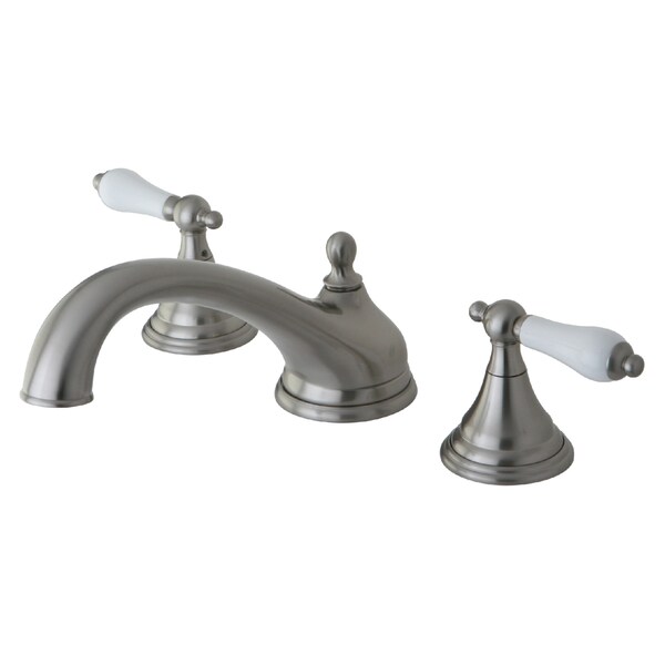Roman Tub Faucet, Brushed Nickel, Deck Mount