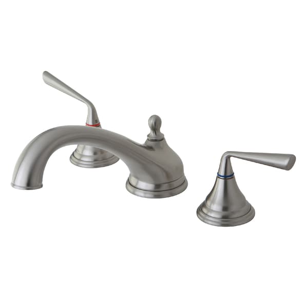 Roman Tub Faucet, Brushed Nickel, Deck Mount