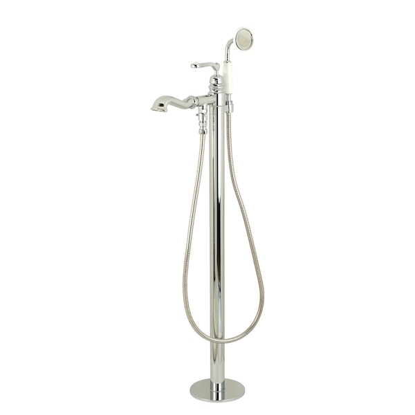 Freestanding Tub Faucet, Polished Chrome, Freestanding