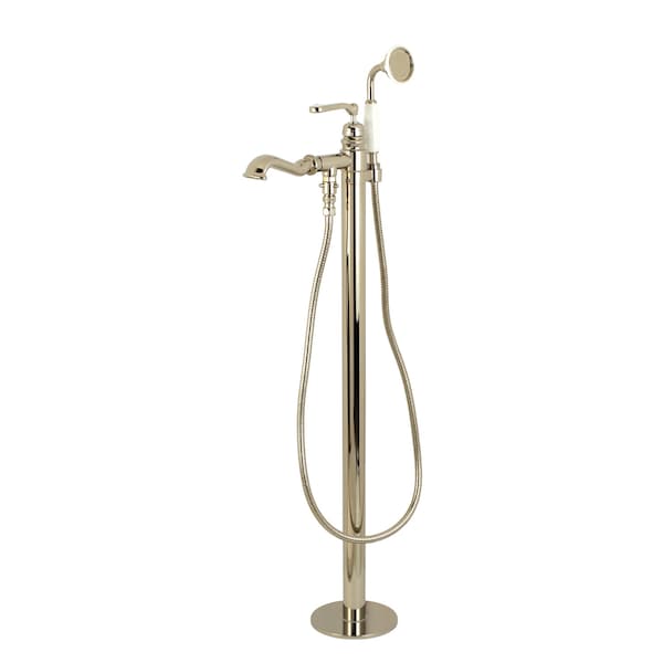 Freestanding Tub Faucet, Polished Nickel, Freestanding