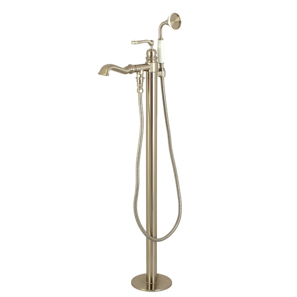 Freestanding Tub Faucet, Brushed Nickel, Freestanding