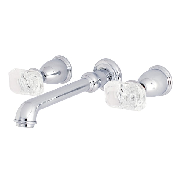 Roman Tub Faucet, Polished Chrome, Wall Mount