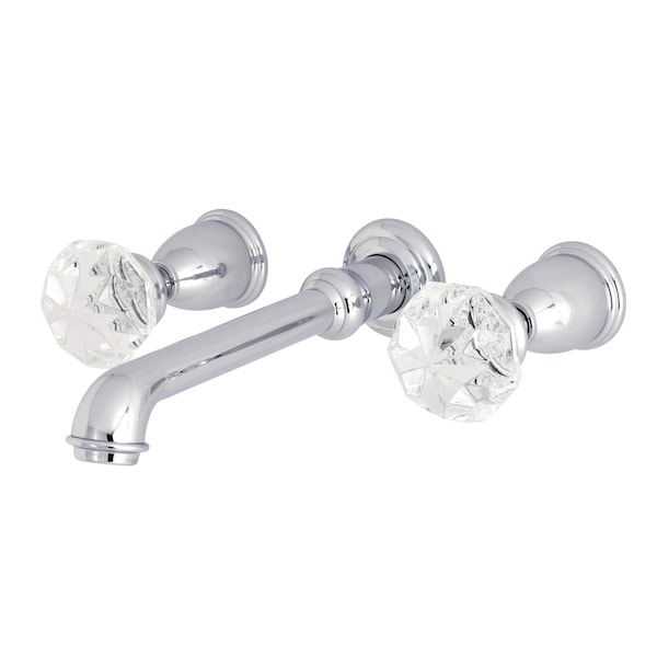 Roman Tub Faucet, Polished Chrome, Wall Mount