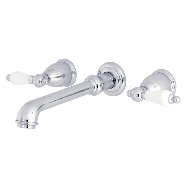 Roman Tub Faucet, Polished Chrome, Wall Mount