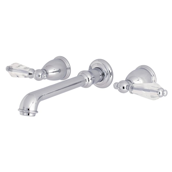 Roman Tub Faucet, Polished Chrome, Wall Mount
