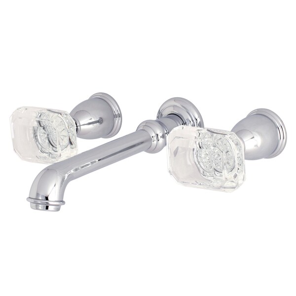 Roman Tub Faucet, Polished Chrome, Wall Mount