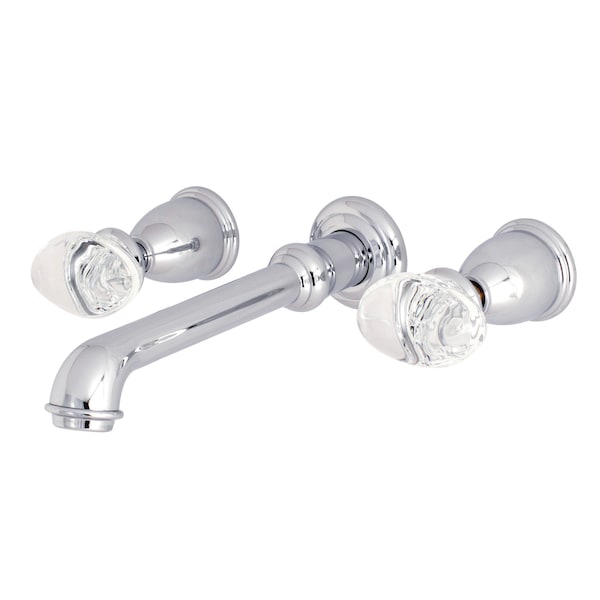 Roman Tub Faucet, Polished Chrome, Wall Mount