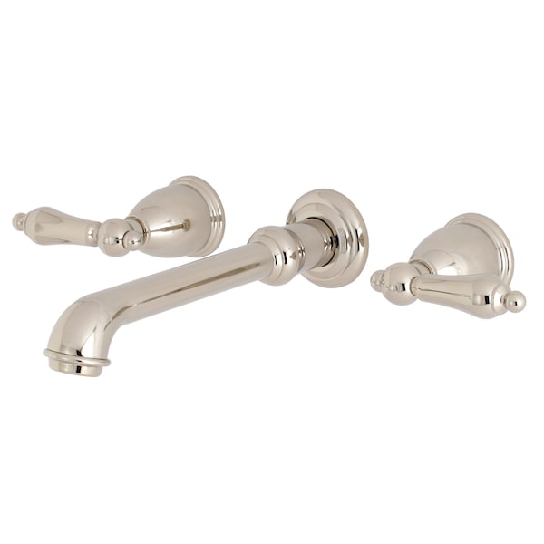 Roman Tub Faucet, Polished Nickel, Wall Mount