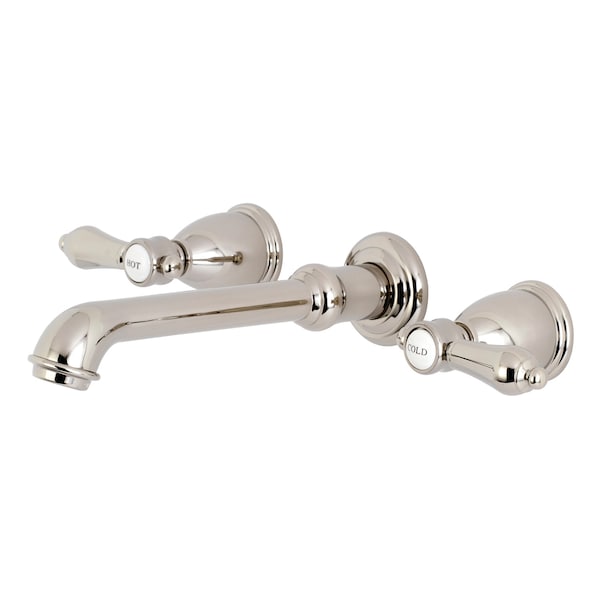 Roman Tub Faucet, Polished Nickel, Wall Mount
