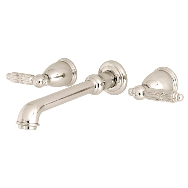 Roman Tub Faucet, Polished Nickel, Wall Mount