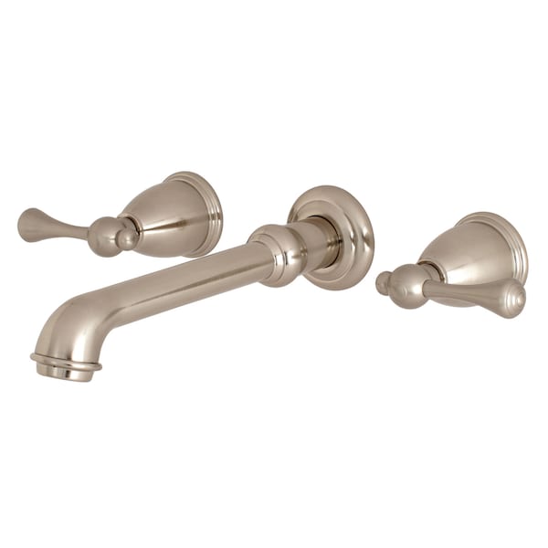 Roman Tub Faucet, Brushed Nickel, Wall Mount