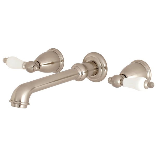 Roman Tub Faucet, Brushed Nickel, Wall Mount