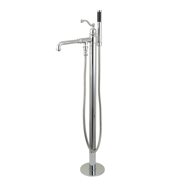 Freestanding Tub Faucet, Polished Chrome, Freestanding