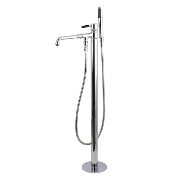 Freestanding Tub Faucet, Polished Chrome, Freestanding