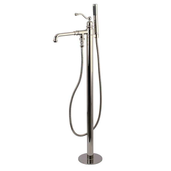 Freestanding Tub Faucet, Polished Nickel, Freestanding