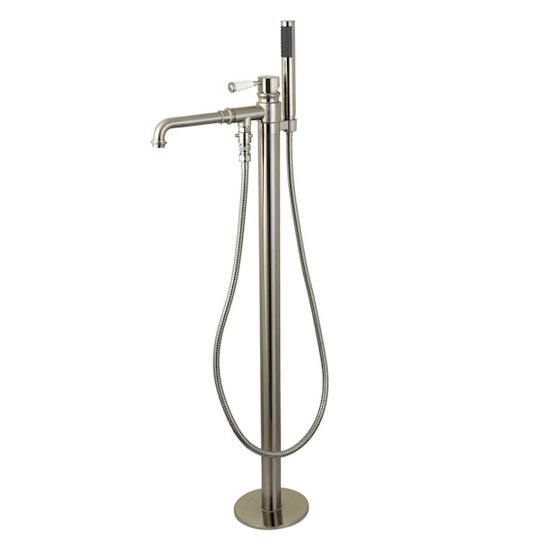 Freestanding Tub Faucet, Brushed Nickel, Freestanding