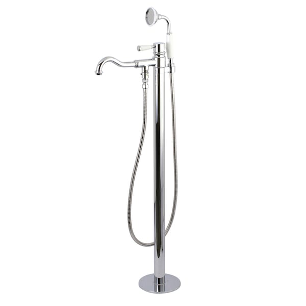 Freestanding Tub Faucet, Polished Chrome, Freestanding