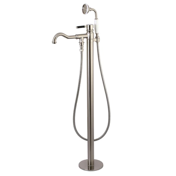 Freestanding Tub Faucet, Brushed Nickel, Freestanding