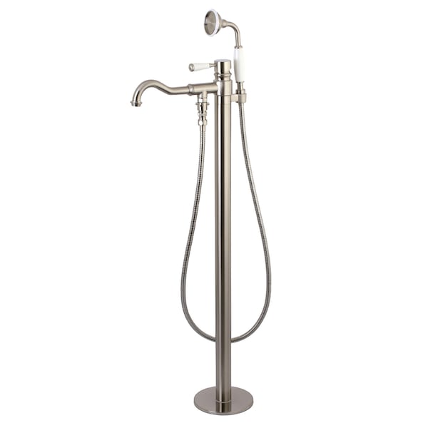Freestanding Tub Faucet, Brushed Nickel, Freestanding