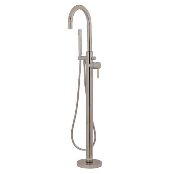 Freestanding Tub Faucet, Brushed Nickel, Freestanding