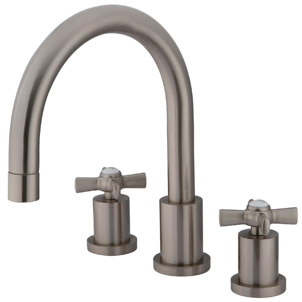 Roman Tub Faucet, Brushed Nickel, Deck Mount