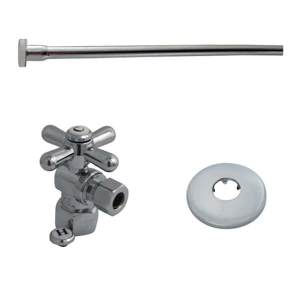 KTK101P Toilet Supply Kit Combo 1/2" IPS X 3/8" Comp Outlet