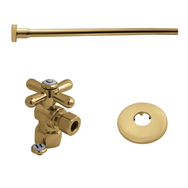 KTK102P Toilet Supply Kit Combo 1/2" IPS X 3/8" Comp Outlet