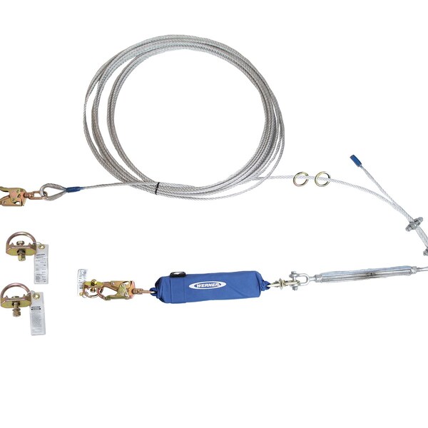 L123060 60ft, 2-Man Cable Horizontal Life