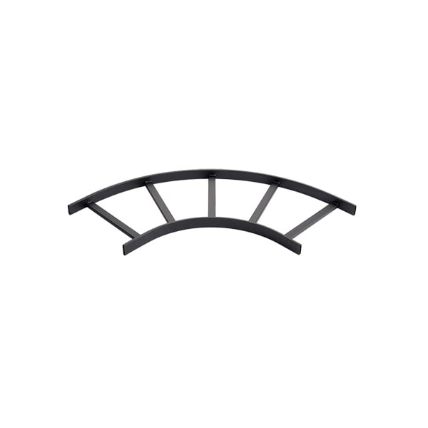 Horizontal E-Bend Section (cULus Classified), Black, Steel 90-Degree