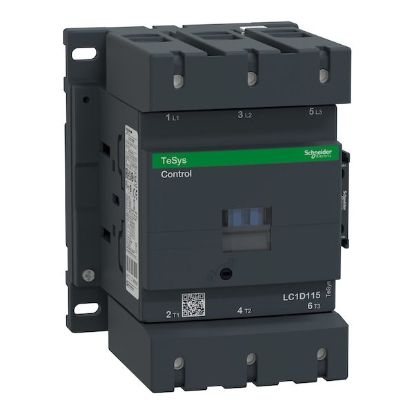 IEC Magnetic Contactor, 1NC/1NO, 120V AC, 3 P, Non-Reversing, Screw Clamp