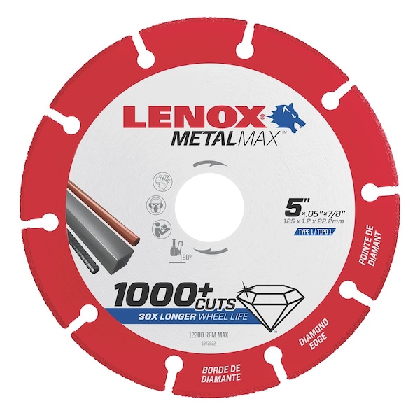 Lenox Diamond Angle Grinder Cutoff Wheel 5"X7/8"