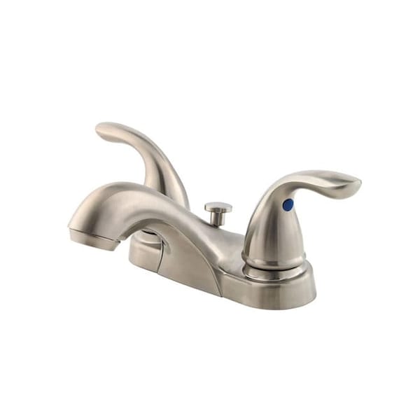 Dual Handle Series 4" Centerset Lavatory Brushed Nic, 4" Mount, Brushed Nickel 3 Hole