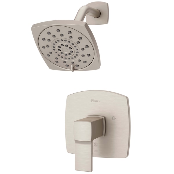 Single Handle Deckard Shower Only Trim Kit, Brushed Nic, Brushed Nickel 2 Hole