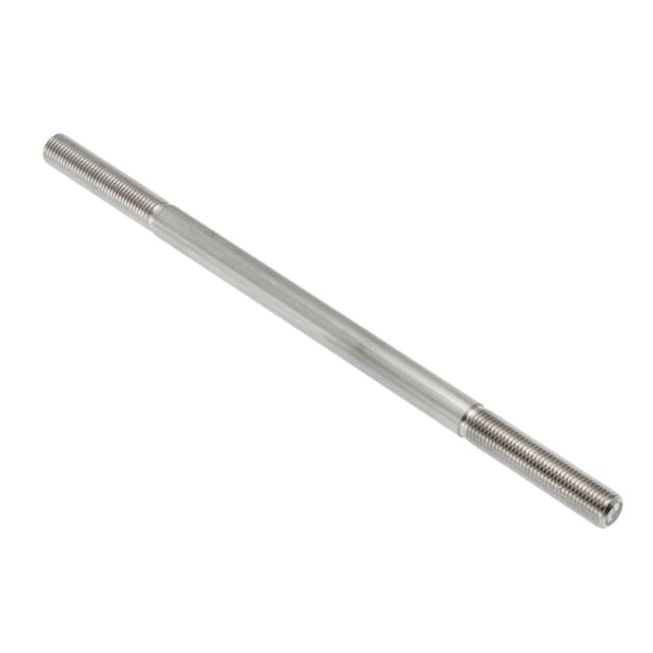 Both Ends Threaded Connect Rod, 1/4-28 Ext Thrd, 6 Lg Stl Zn, 1/4-28, 6, Zinc Plt Finish