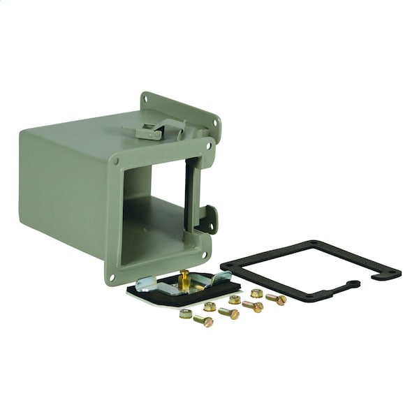 N1 LAY-IN 90 DEG INSIDE 2.5X2.5 CS, GRY, 1 Rating, Carbon Steel, Polyester Powder
