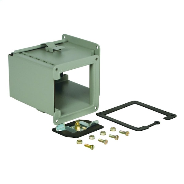N1 LAY-IN 90 DEG OUTSIDE 2.5X2.5 CS, GRY, 1 Rating, Carbon Steel, Polyester Powder