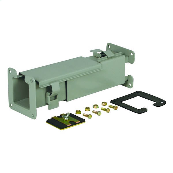 N1 LAY-IN CLOCK TRANSP 8X8 CBN STL, GRY, 1 Rating, Carbon Steel, Polyester Powder