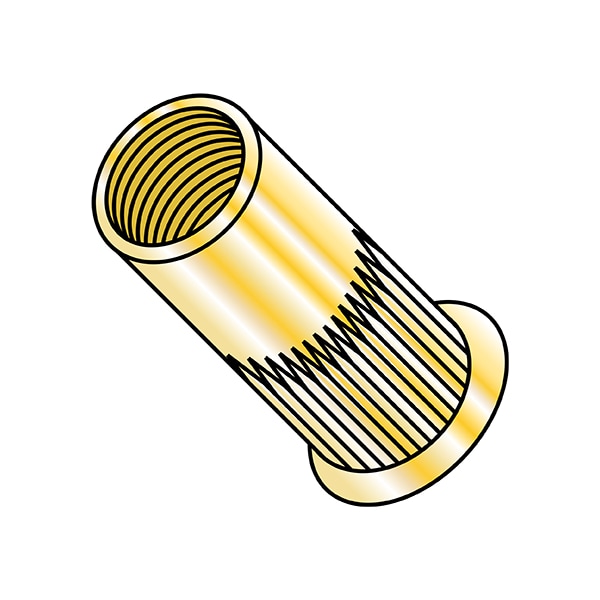 Rivet Nut, M10-1.50 Thread Size, 140.73 mm - 150.49 mm Flange Dia., 20.07 mm - 20.83 mm L, Steel