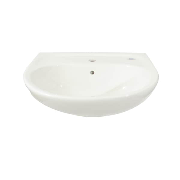 Supreme, 1Hole Ct Lavatory, Colonial White, Single Hole Mount, Colonial White 1 Hole
