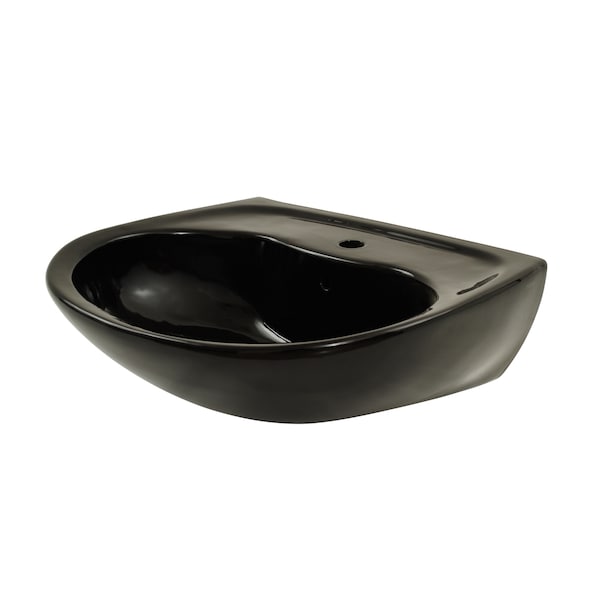 Supreme, 1Hole Lavatory, Ebony, Single Hole Mount, Cotton 1 Hole