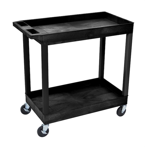 Luxor E Series Two Shelf Utility Cart