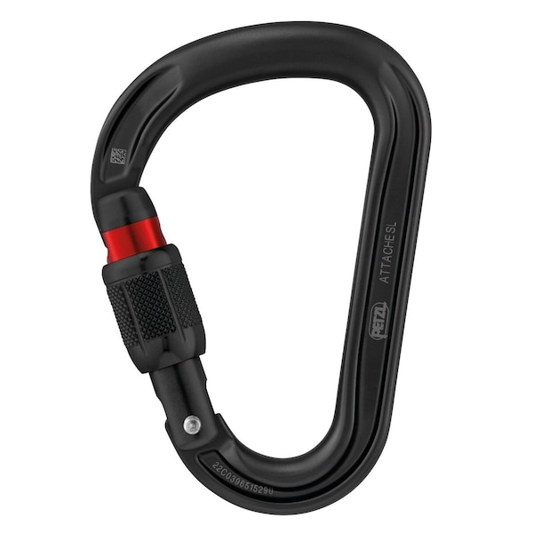 Screw-Lock Carabiner, Black