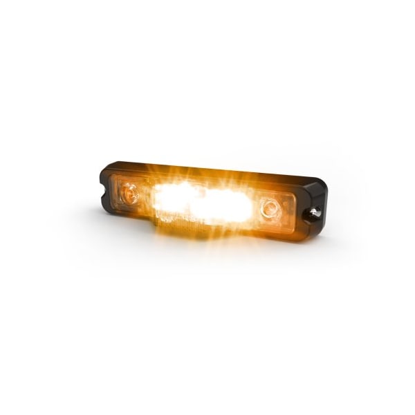 LED Warning Light, 3 in One, Amber/White