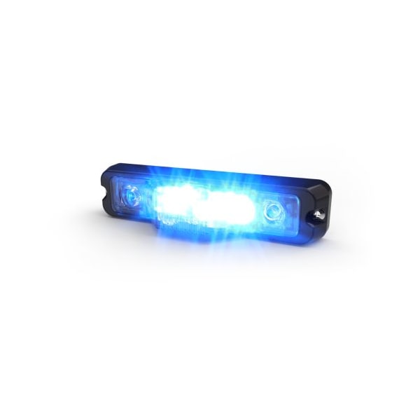 LED Warning Light, 3 in One, Blue/Amber