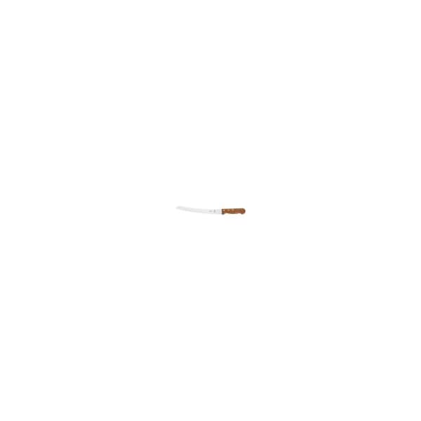 Curved Bread Knife, Wavy Edge, Rosewd, 10"