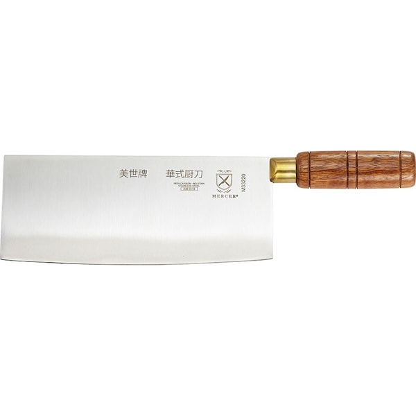 Praxis 8" Chinese Chef Knife, Wood Handle