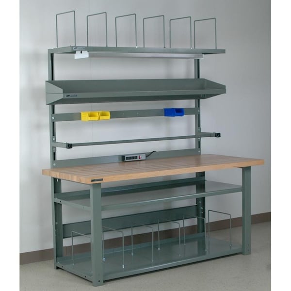 Bolted Workbenches, 96" W, Adjustable Height, 3500 lb.