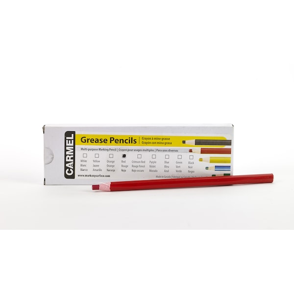 Peel-Off Multi-Purpose China Marker, PK2, RED Color Family, 2 PK